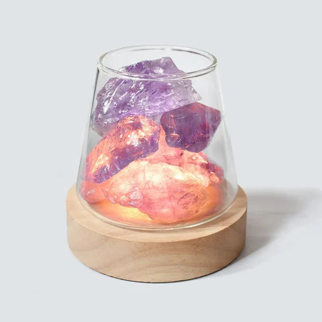 Himalayan Salt Lamp, Crystal Night Light and Essential Oil Diffuser