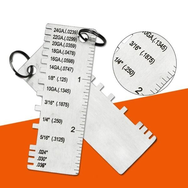 Stainless Steel Sheet Metal and Wire Thickness Gauge for Welding Use