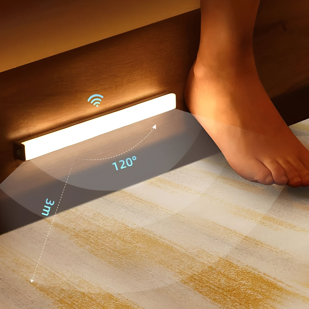 Auto-Activated LED Strip Light with Warm Ambient Lighting