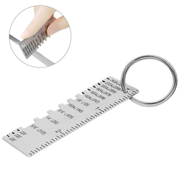 Stainless Steel Sheet Metal and Wire Thickness Gauge for Welding Use