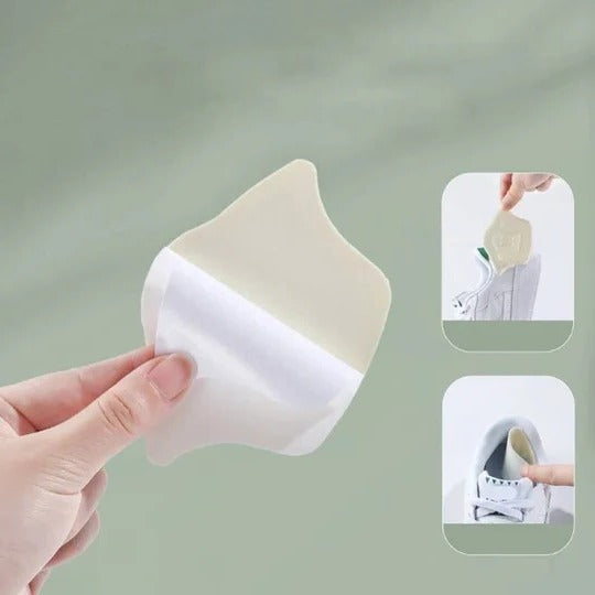 Cushioned Heel Grips with Non Slip Textured Surface and Sweat Resistant Foam