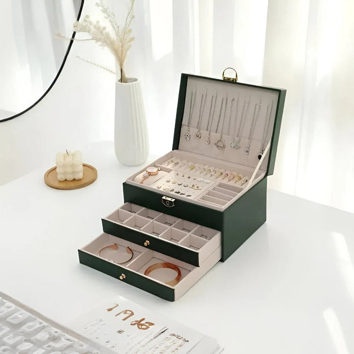 Multilayer jewellery Storage Organizer with Display Case Design