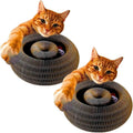 Interactive Cat Scratching Board with Ball, 2 Pack Recyclable Pad Set