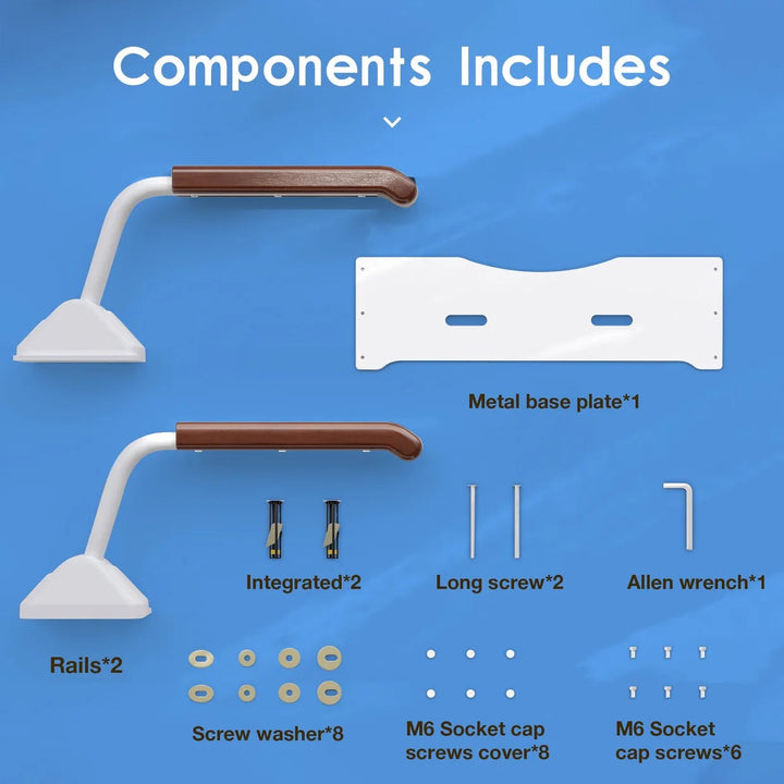 Adjustable Bathroom Rail System for Everyday Use