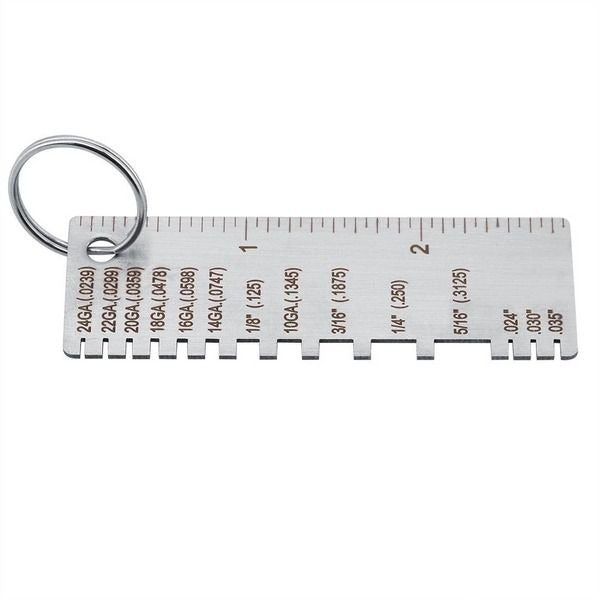 Stainless Steel Sheet Metal and Wire Thickness Gauge for Welding Use