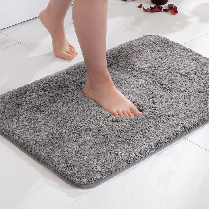 Plush Faux Fur Bath Rug