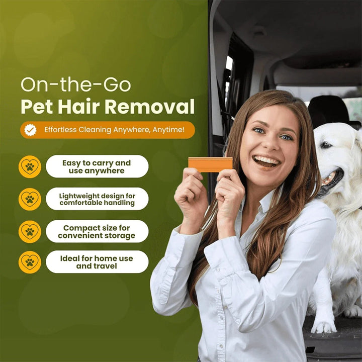 Pet Hair Removal Tool for Car Interiors and Furniture Upholstery