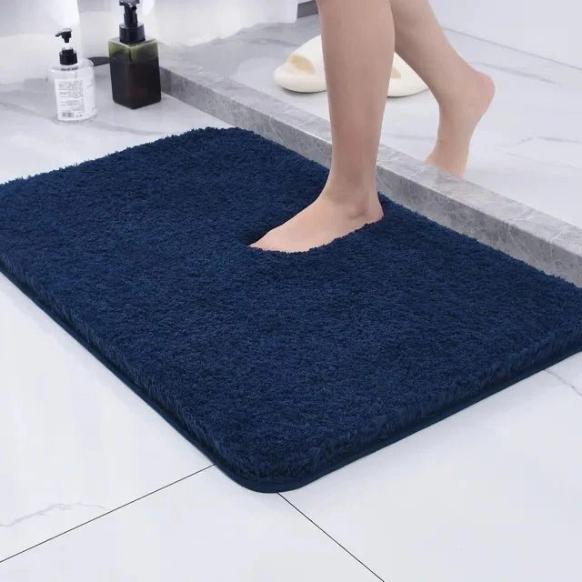 Plush Faux Fur Bath Rug