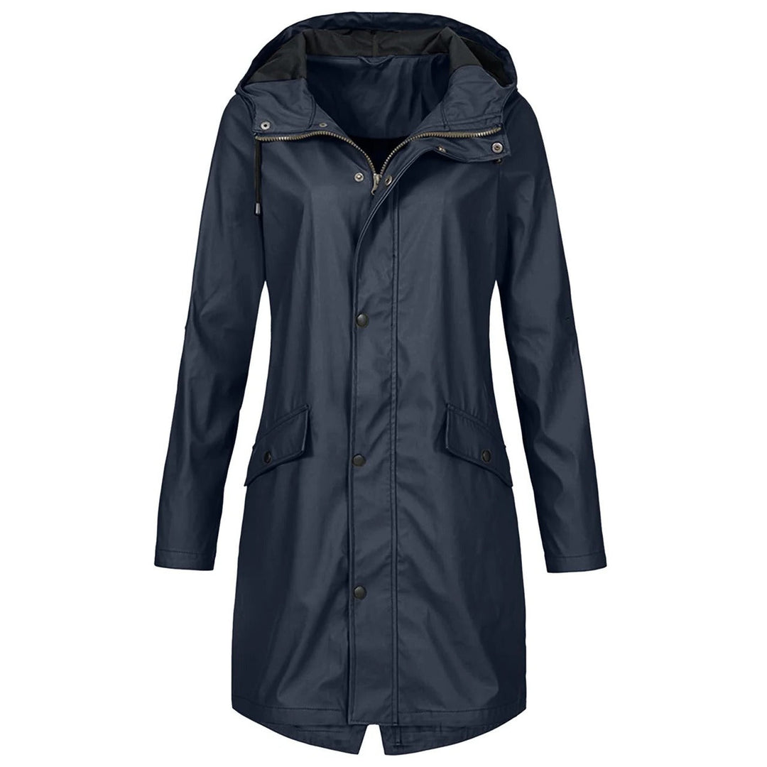 Lightweight Waterproof Rain Jacket for Women with Functional Design