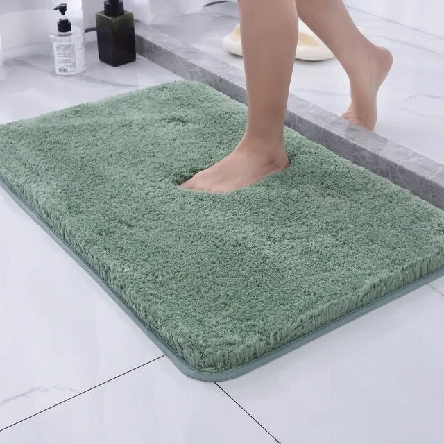 Plush Faux Fur Bath Rug