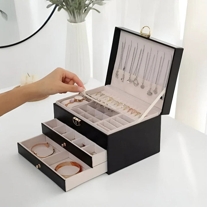 Multilayer jewellery Storage Organizer with Display Case Design