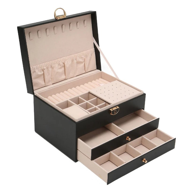 Multilayer jewellery Storage Organizer with Display Case Design