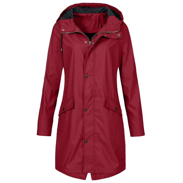 Lightweight Waterproof Rain Jacket for Women with Functional Design