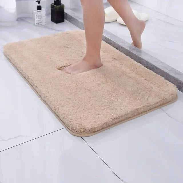 Plush Faux Fur Bath Rug