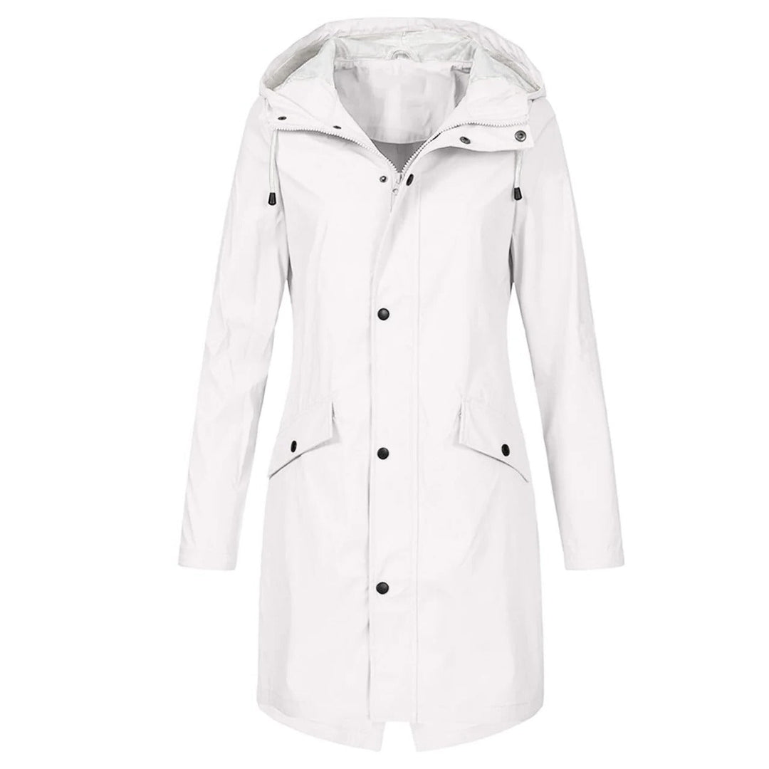 Lightweight Waterproof Rain Jacket for Women with Functional Design