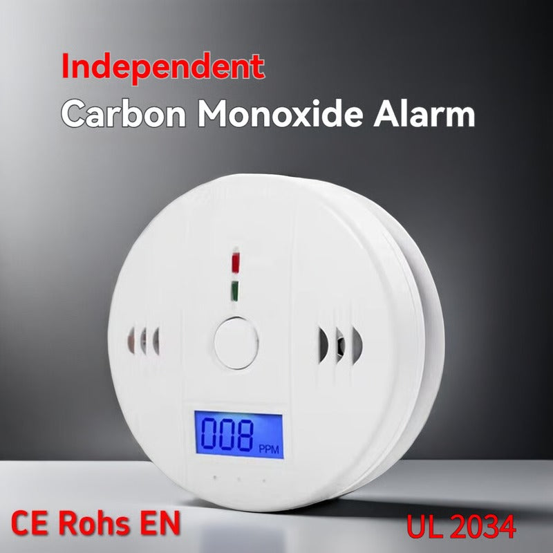Dual Sensor CO and Smoke Detection Alarm for Bedroom and Kitchen Use
