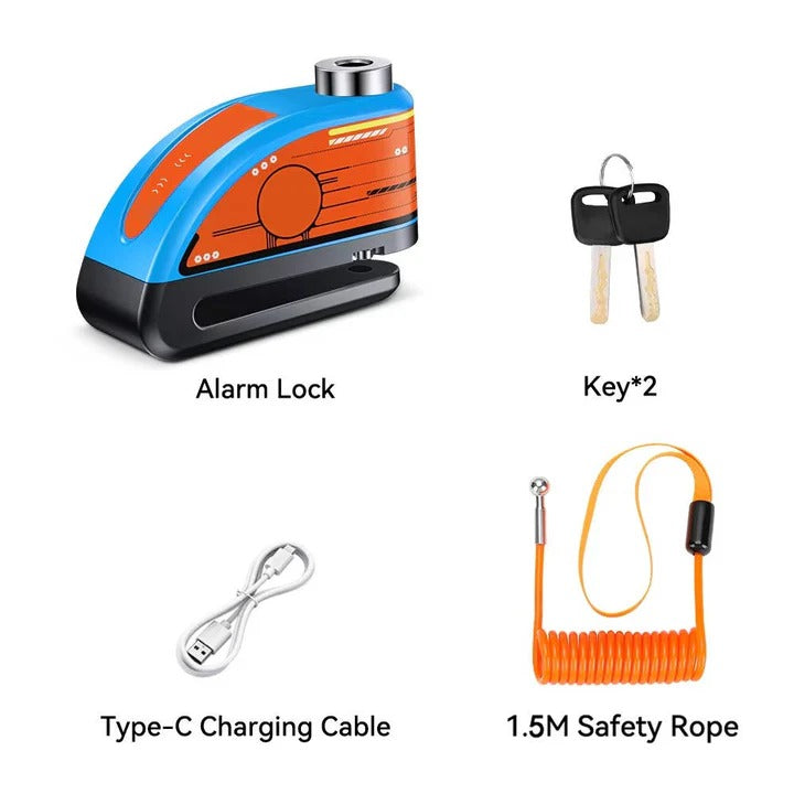 Motorcycle Anti Theft Disc Brake Lock with Motion Alarm
