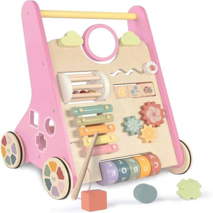 Toddler Skill Center and Wooden Activity Walker