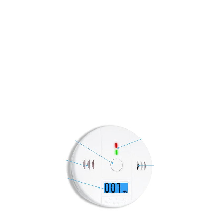 Dual Sensor CO and Smoke Detection Alarm for Bedroom and Kitchen Use