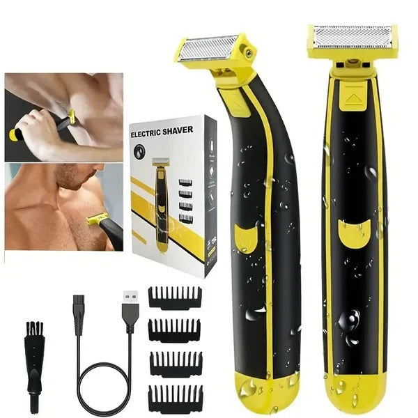 Cordless Rechargeable Mens Shaver and Beard Trimmer