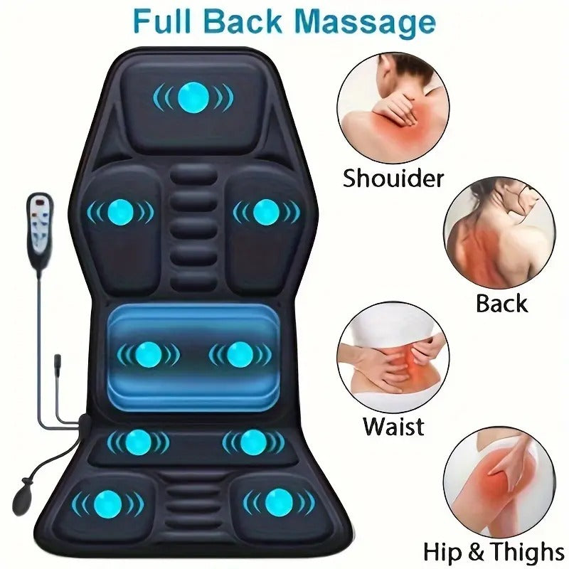 Heated Back Massager with Full Coverage Design
