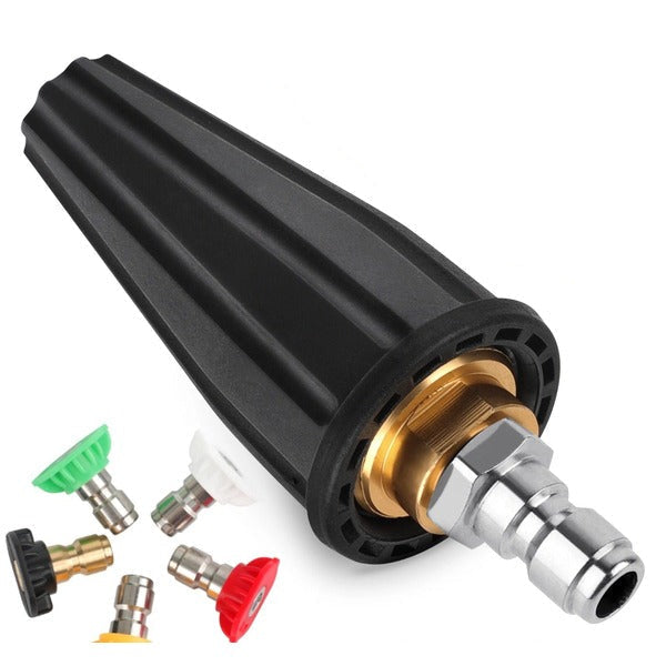 High Pressure Turbo Spray Nozzle with Rotating Tip for Pressure Washers