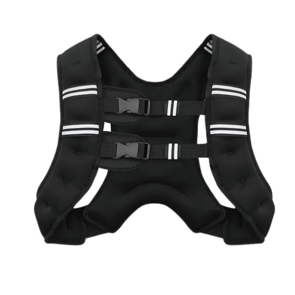 Breathable Weighted Exercise Vest with Reflective Strips for Endurance and Strength Training