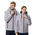 Heated Hooded Jacket with Adjustable Heat Settings