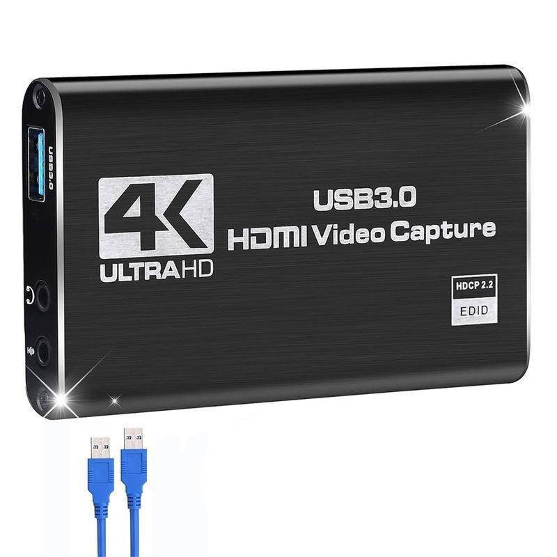 4K Capture Card HDMI to Usb 3.0, Video Capture Device 1080P 60fps, Zero Latency, Plug And Play, Ps5 Xbox Switch Pc Mac