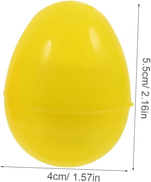 Clear Fillable Plastic Easter Eggs for Crafts and Decorating, Transparent DIY Easter Egg Ornaments for Easter Basket Fillers