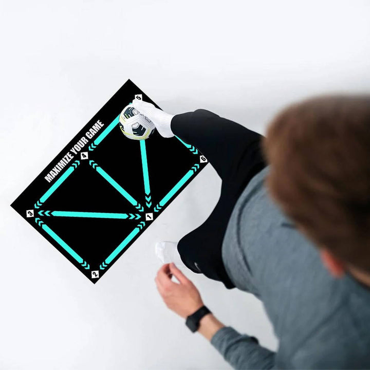 Training Mat, Soccer Training Mat for Home Practice, Ball Control and Footwork Training Equipment
