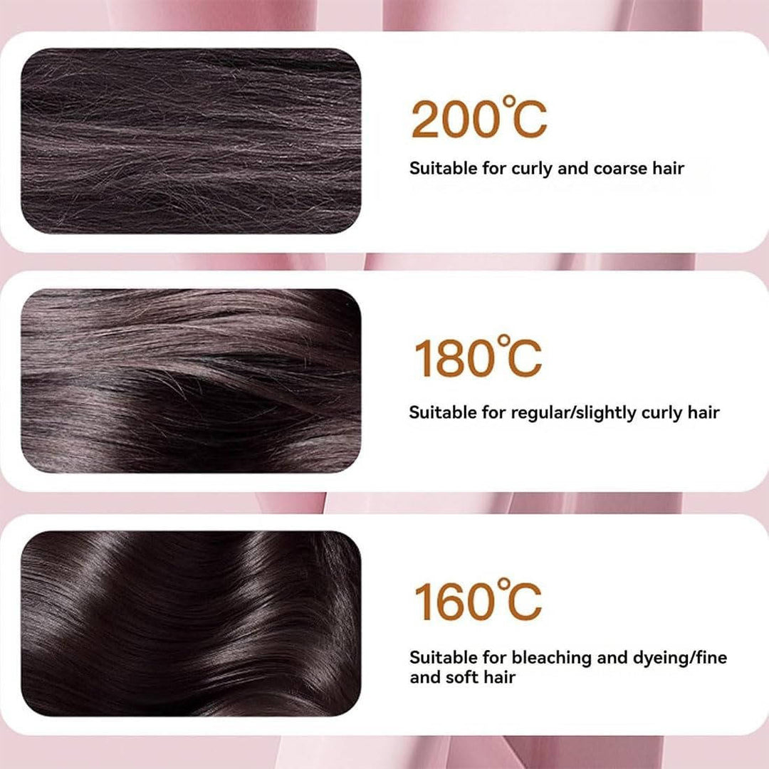 Portable Mini Wireless Hair Straightener Comb, Straightening Brush for Quick Touch Ups