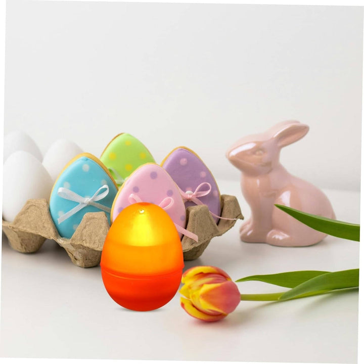 Clear Fillable Plastic Easter Eggs for Crafts and Decorating, Transparent DIY Easter Egg Ornaments for Easter Basket Fillers