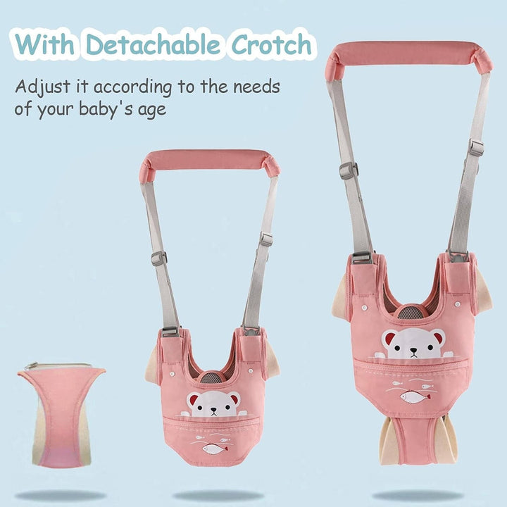 Baby Walking Harness, Adjustable Toddler Walker Assistant Belt with Detachable Crotch Support for 9 to 24 Months