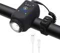Bike Horn, Bicycle Horn with Large Range Floodlight, IPX5 Waterproof