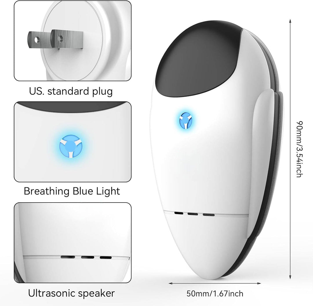 Ultrasonic Plug in Repellent for Roach, Rodent, Mouse, Bugs, Mosquito, Mice, Spider, Ant