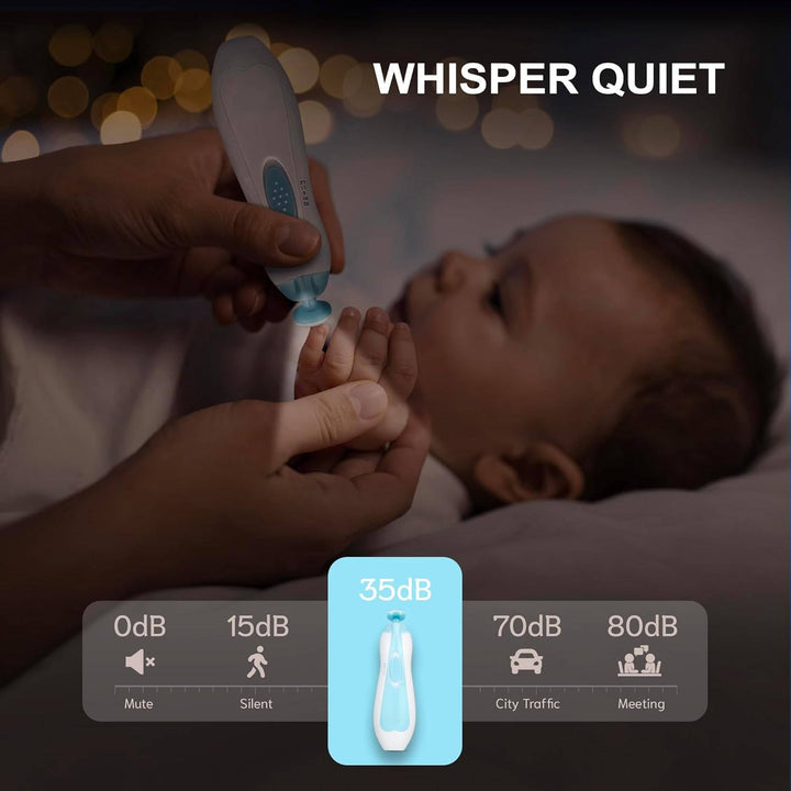 21 in 1 Baby Nail Trimmer for Newborns and Toddlers, Safe Electric Baby Nail File Kit