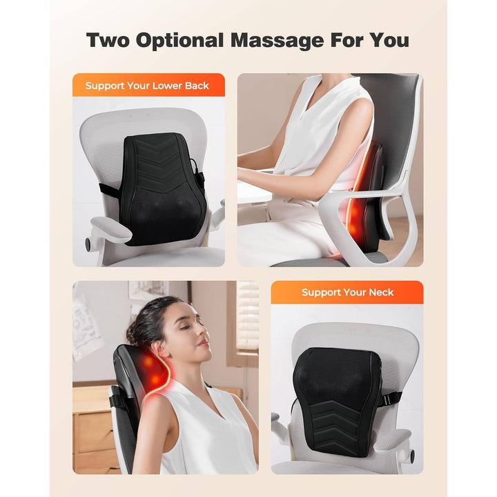 Shiatsu 3D Kneading Neck and Back Massager Pillow with Heat