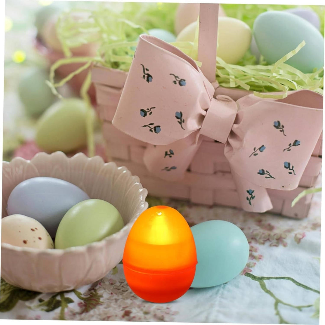 Clear Fillable Plastic Easter Eggs for Crafts and Decorating, Transparent DIY Easter Egg Ornaments for Easter Basket Fillers