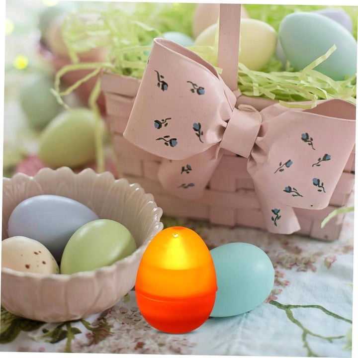 Clear Fillable Plastic Easter Eggs for Crafts and Decorating, Transparent DIY Easter Egg Ornaments for Easter Basket Fillers