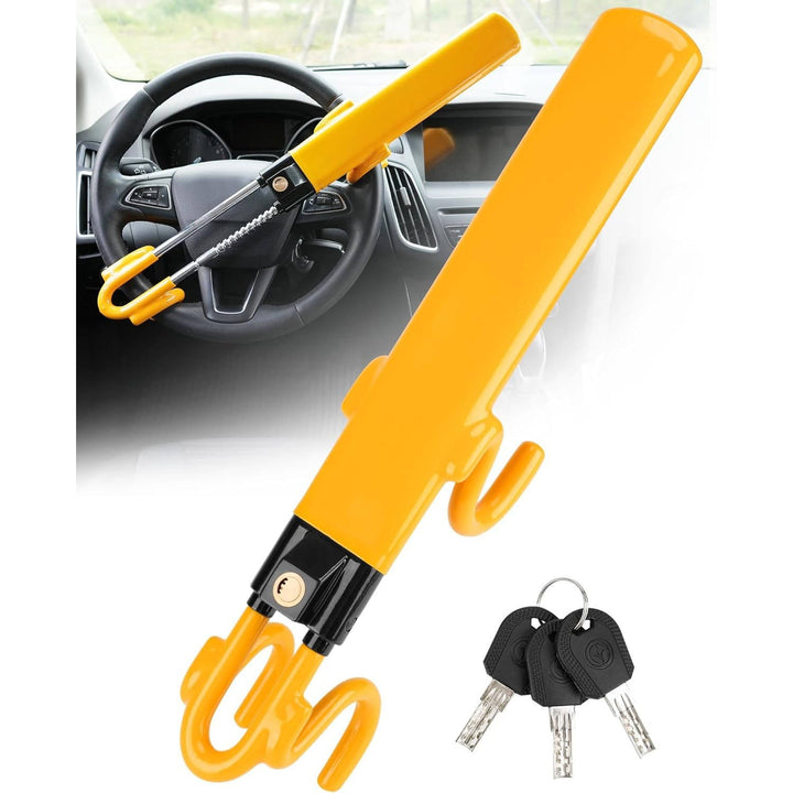 Anti Theft Device for Car, Steering Wheel Car Lock with 3 Keys