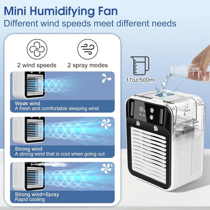 Personal Portable Air Cooler Fan for Bedroom