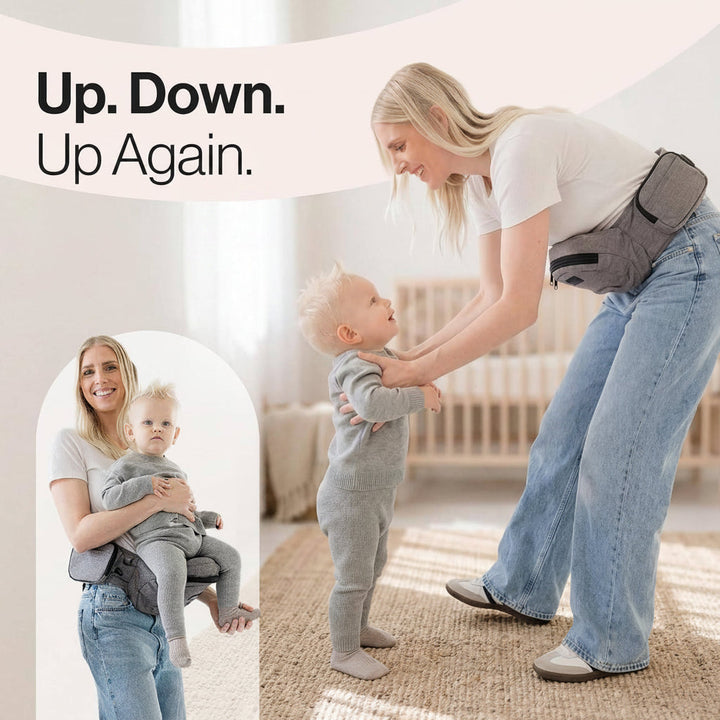 Hip Seat Baby Carrier, Lightweight Toddler Carrier with Storage for Babies Up to 45 lbs