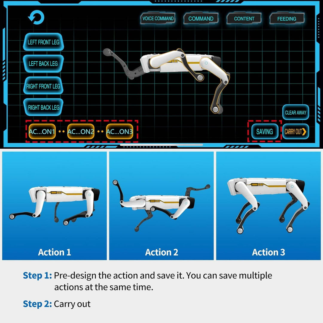 Smart Robot Dog with Voice Control, App Programming, 30 Actions for Kids Ages 6 and Up, iOS &amp; Android