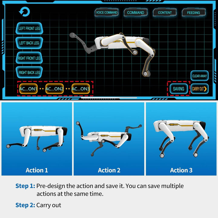 Smart Robot Dog with Voice Control, App Programming, 30 Actions for Kids Ages 6 and Up, iOS &amp; Android