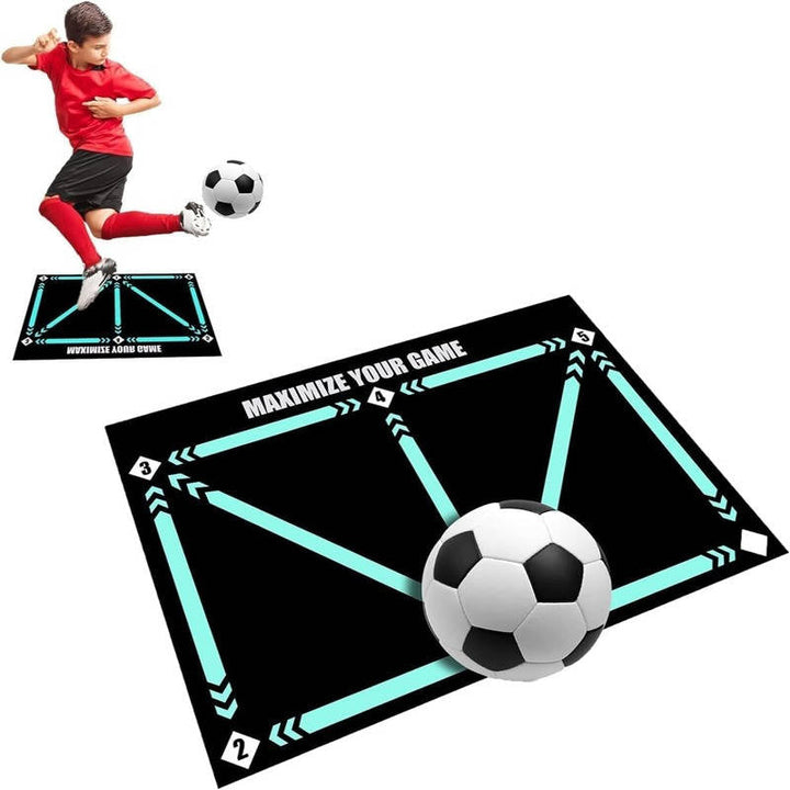 Training Mat, Soccer Training Mat for Home Practice, Ball Control and Footwork Training Equipment