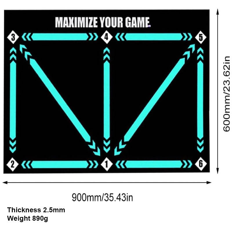 Training Mat, Soccer Training Mat for Home Practice, Ball Control and Footwork Training Equipment