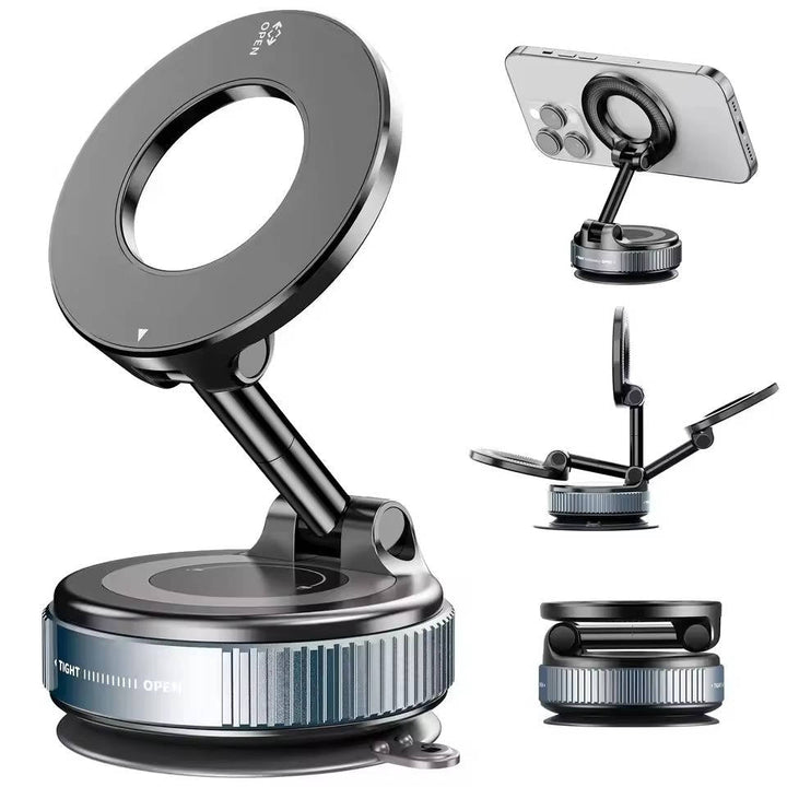 MagSafe Foldable Magnetic Car Phone Mount, Hands Free 360 Degree Design