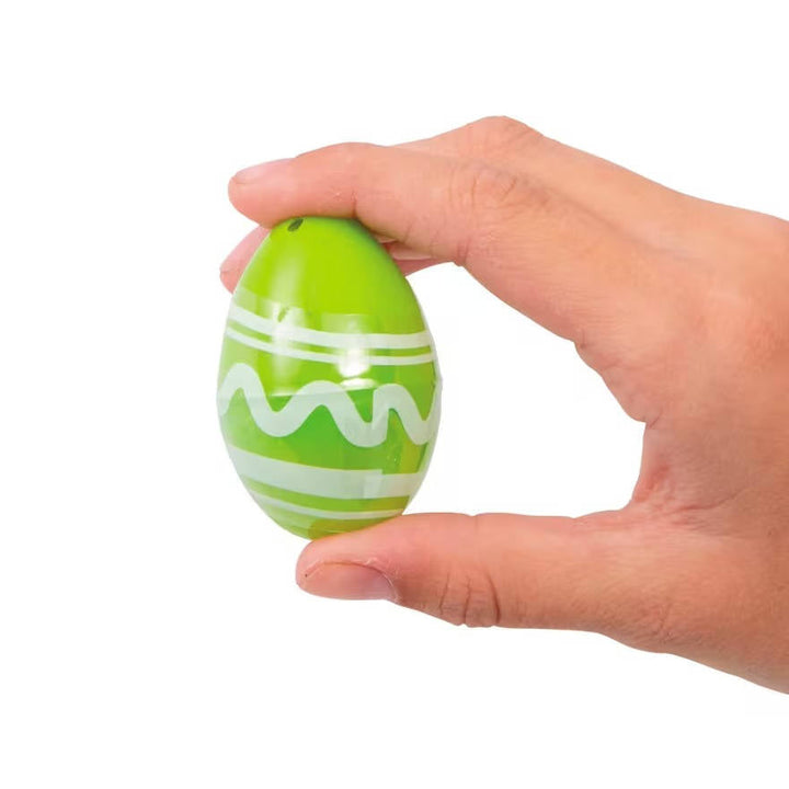 Mini Plastic Easter Eggs with Rubber Erasers 48 Pc Set, colourful Easter Egg Hunt Fillers for Kids Party Favors