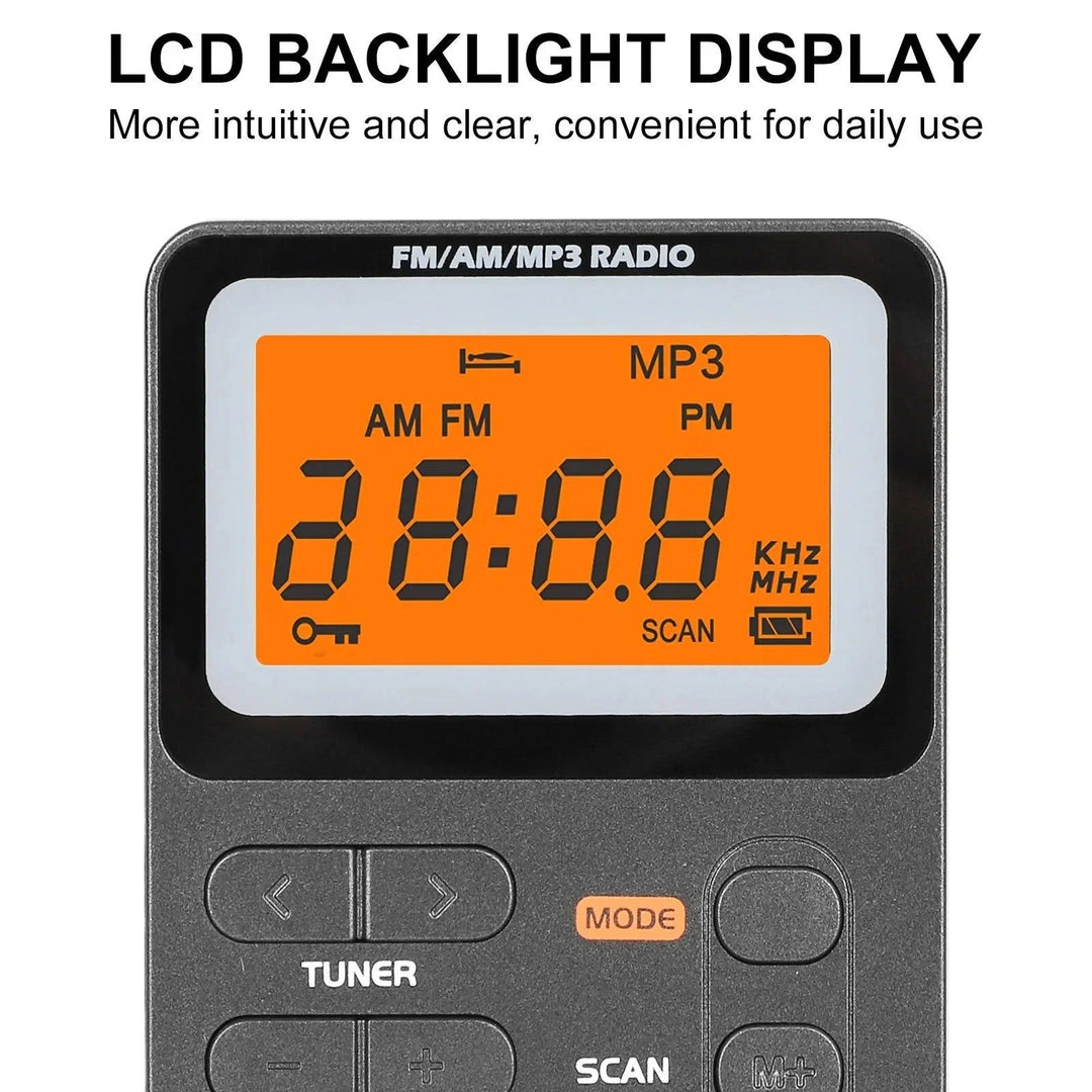 Pocket AM FM Radio with Best Reception, Battery Operated Portable Radio for Home, Travel and Emergency Use